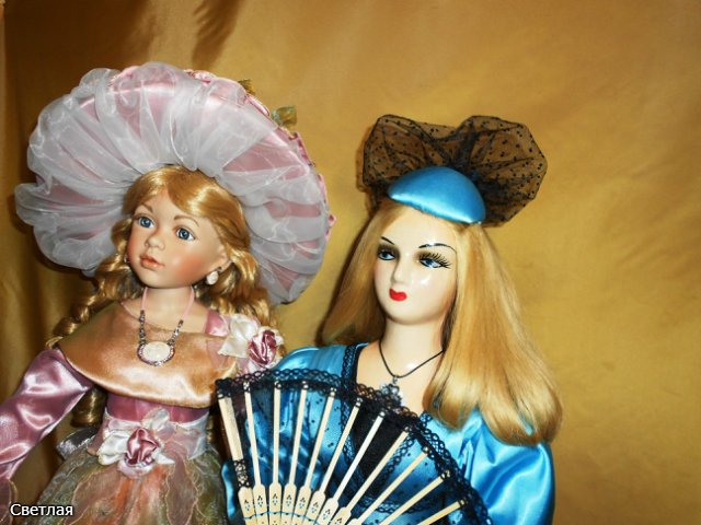 Реставрация Будуарной антикварной куклы. Часть третья. Финал. Бонус: МК шляпка и веер