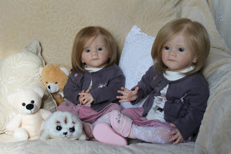Мои сестрички Аня и Яна! Куклы реборн Шепелевой Людмилы