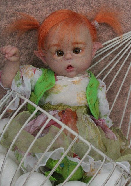 Чудо в перьях, кукла-реборн Элины Кудрявцевой