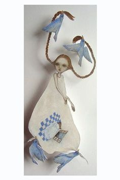 Удивительные бумажные куклы японской художницы Maki Hino