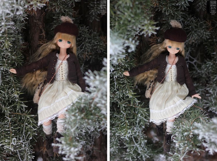 Распаковка и зимняя прогулка зайки Миа. Spring Rabbit Mia, ExCute Komorebimori Pure Neemo (фото 3)