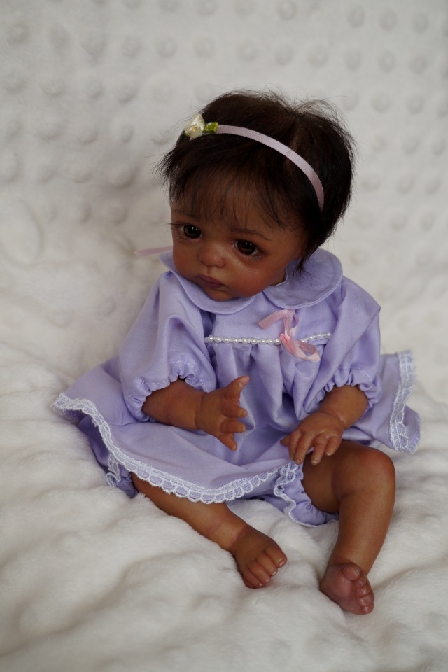 Малютка мулаточка. Кукла реборн Наталии Коноваловой