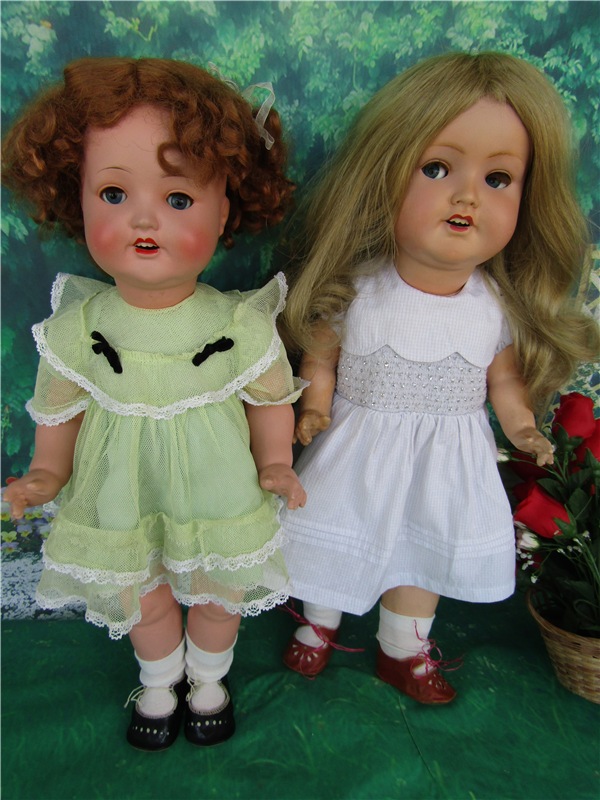 Застенчивая девочка - Весна. Кукла переходного периода Sonneberger Porzellanfabrik 2966