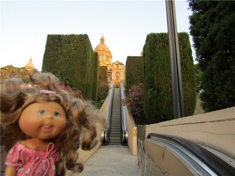 На вершине горы Монжуик в Барселоне