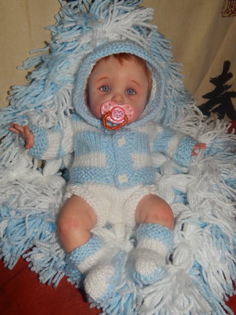 В голубых тонах. Мои вязалочки | Бэйбики В голубых тонах. Мои вязалочки (фото 8)