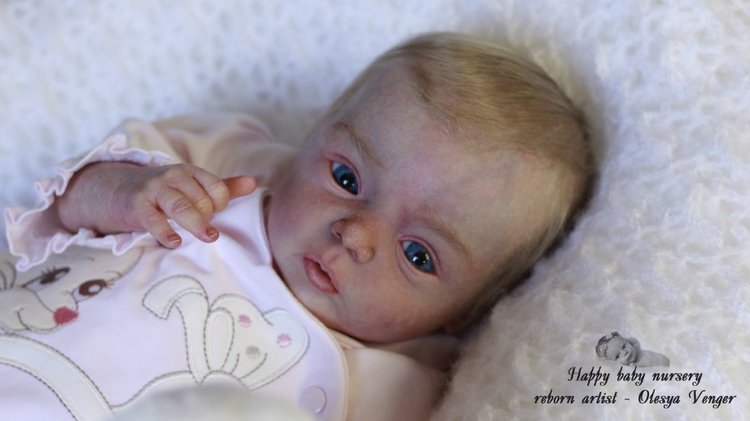 Моя милая златовласка Ева. Кукла реборн Олеси Венгер