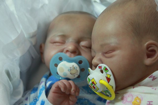 Мои двойняшки-кукла реборн Элины Кудрявцевой