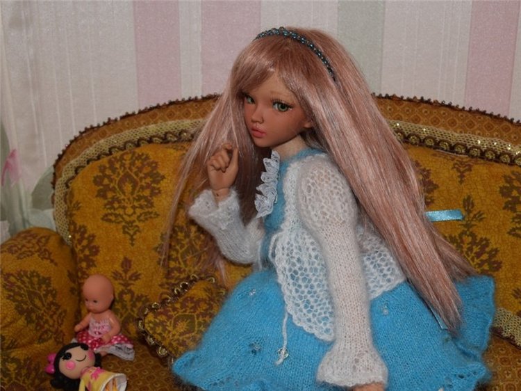 Распаковка MiniFee Chloe от Fairyland, а также сравнительные фото других бжд кукол мсд формата, проживающих у нас (фото 8)