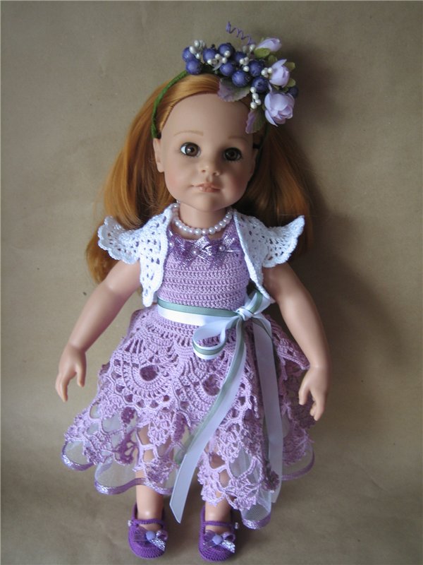 Наряд №3 ... сиреневый — Одежда и обувь для кукол своими руками: фото
