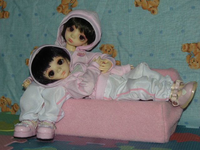 Мои близняшки Ран и Рен (bjd Dollzone Sis) (фото 3)