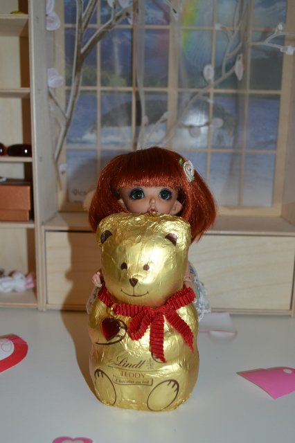 Сердца, цветы и шоколадный мишка (фото 7)