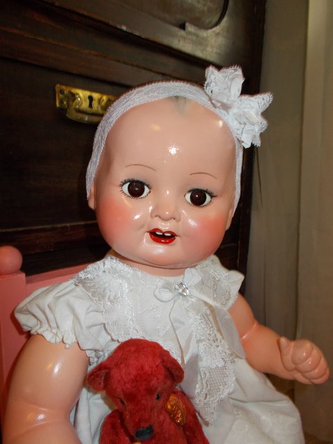 Кукла с мишкой играла — Антикварные куклы Jules Steiner (Штайнер): Франция