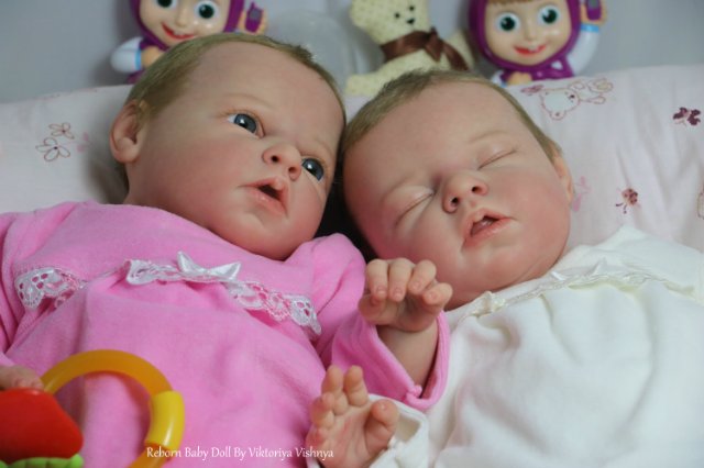 Близняшечки Ноа... Куколки реборн Виктории Вишни