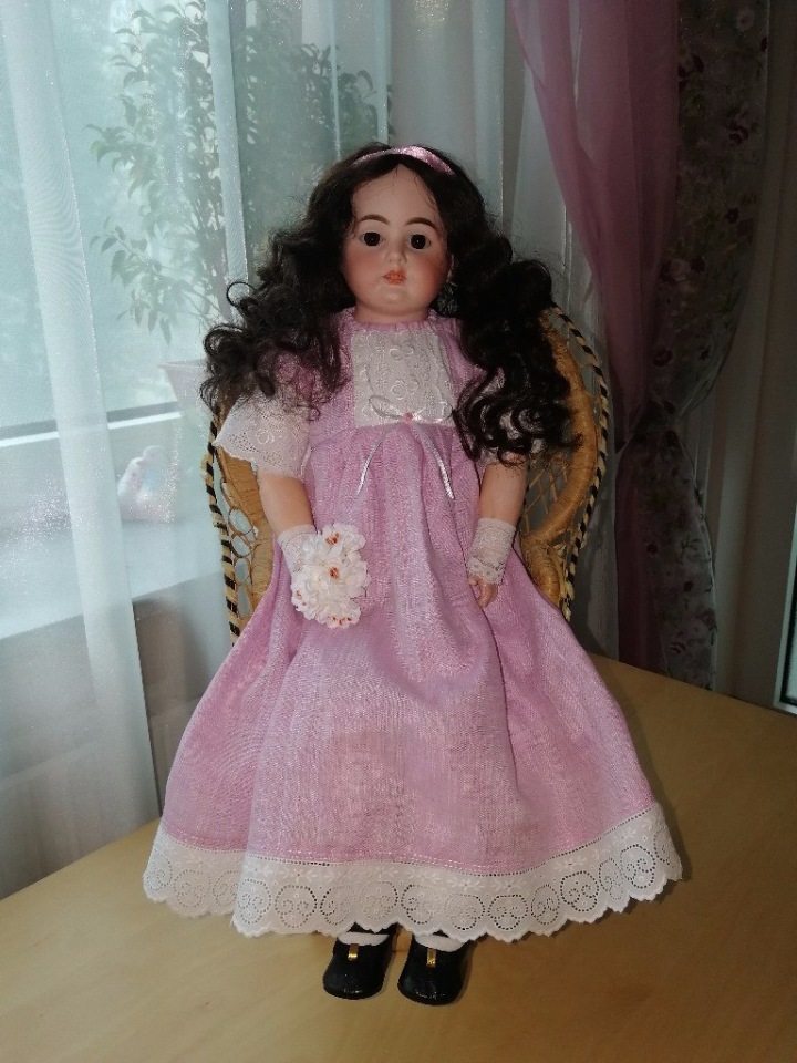 Куколка Armand Marseille Арманд Марсель 3200 на кожаном теле (фото 3)