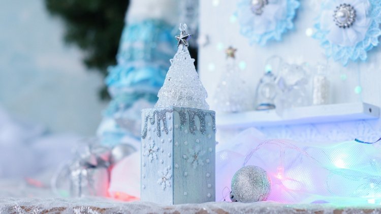 Снежный домик для Новогоднего интерьера