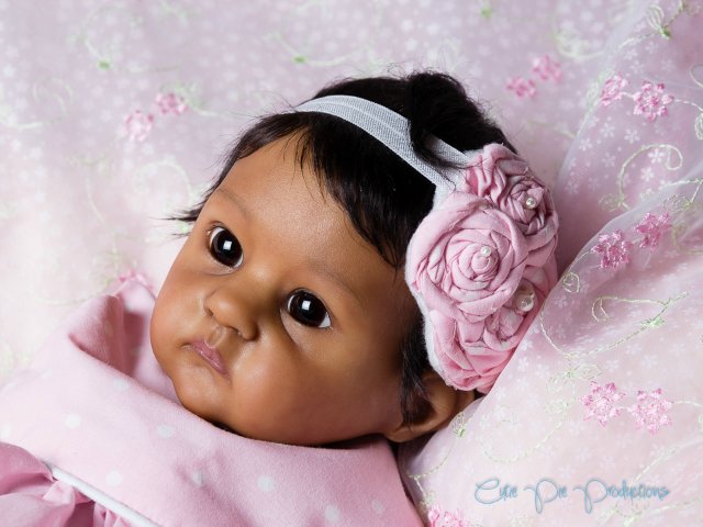 Этническая крошечка реборн, прототип PIXIE скульптора Bonnie Brown