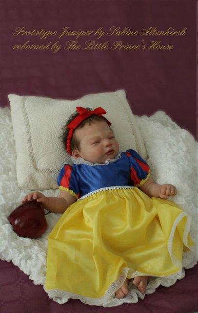 Прекрасная спящая белоснежка Прототип молда Juniper kit by Sabine Altenkirch