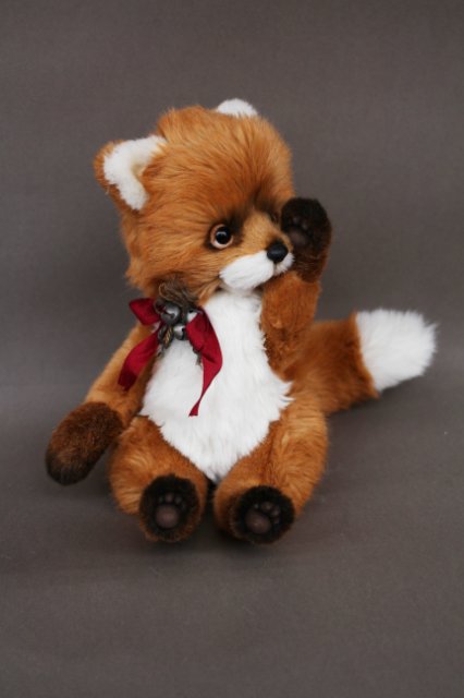 Лисёнок Мика, обладатель шикарного хвоста. Авторская игрушка Татьяны Матляк (фото 2)