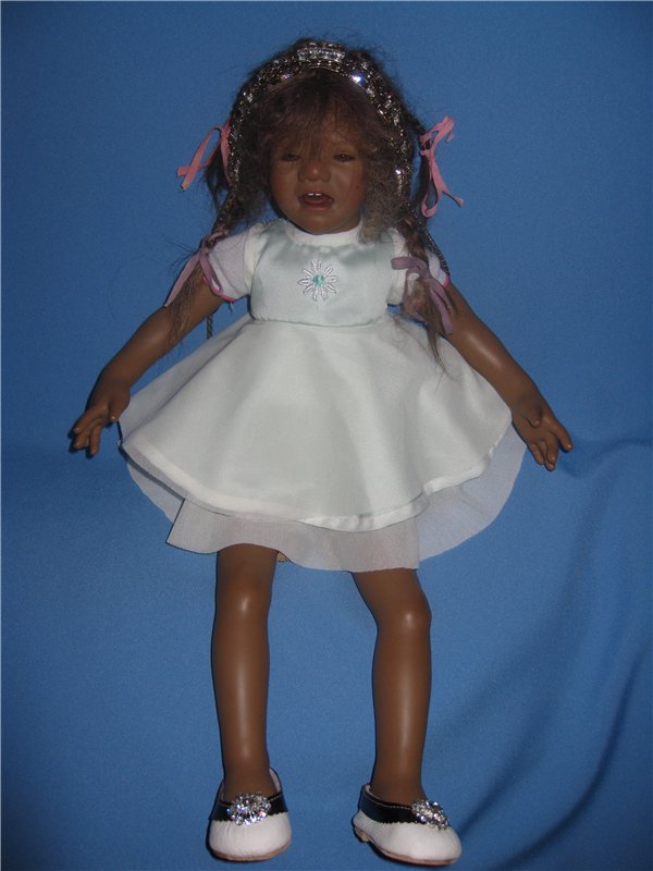 Кто подскажет, как ребенка успокоить? Коллекционная кукла Inke A.Himstedt