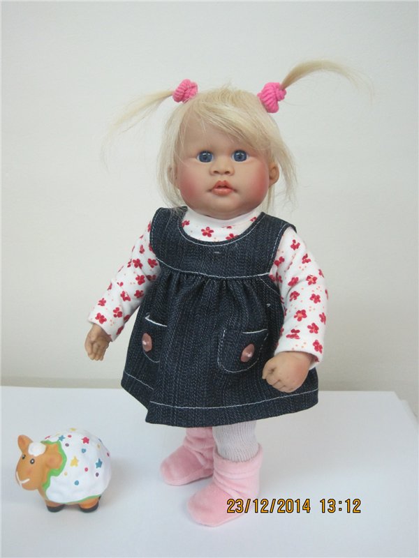 Фросенька. Коллекционная куколка Flori, Rolanda Heimer, Schildkrot (фото 7)