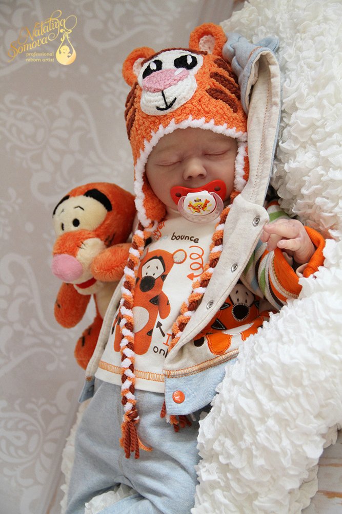 Макарик в роли Тигрули. Кукла реборн Наталии Сомовой