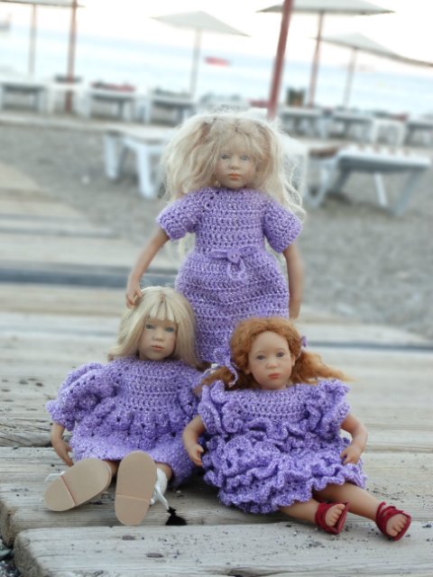 В сиреневых тонах — Одежда и обувь для кукол своими руками: фото (фото 3)