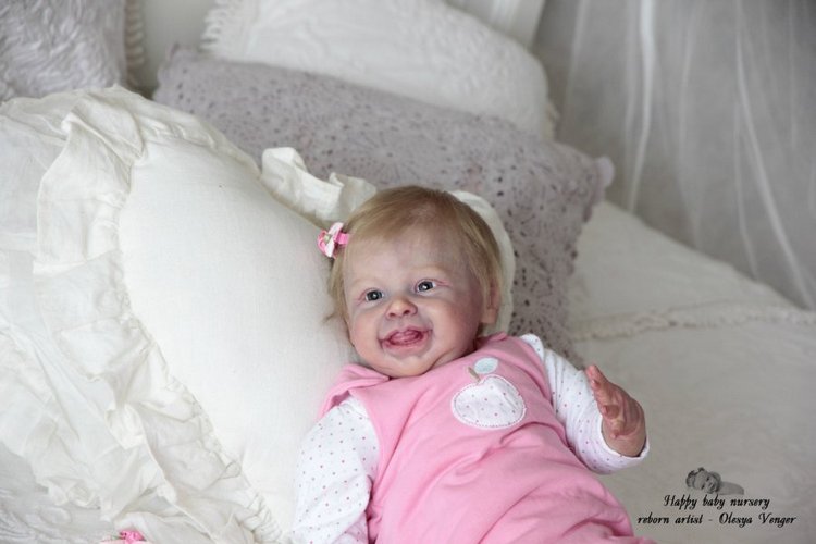 Мой солнечный лучик, моя радуга, мое счастье, моя Милена, Миленочка, Милеша. Кукла реборн Олеси Венгер (фото 6)