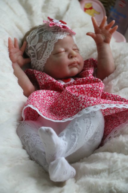 Спящая малышка Рози 2. Куколка реборн Виктории Вишни