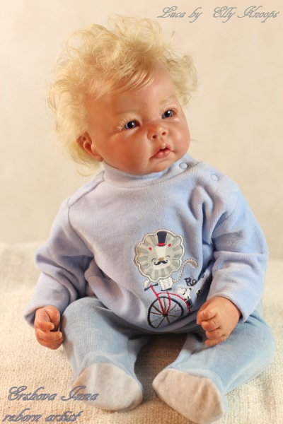 Лука, кукла реборн Инны Ершовой, молд реборн Luca by Elly Knoops (фото 2)
