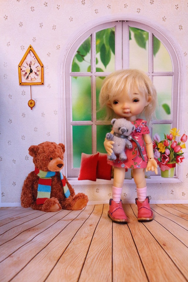 Долгожданная Дрюшечка или первый опыт фотографирования с фоном