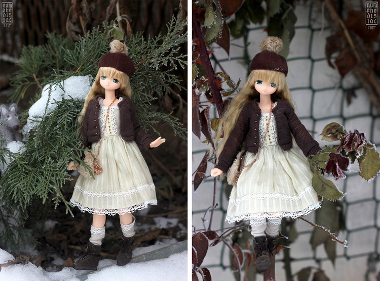 Распаковка и зимняя прогулка зайки Миа. Spring Rabbit Mia, ExCute Komorebimori Pure Neemo (фото 4)