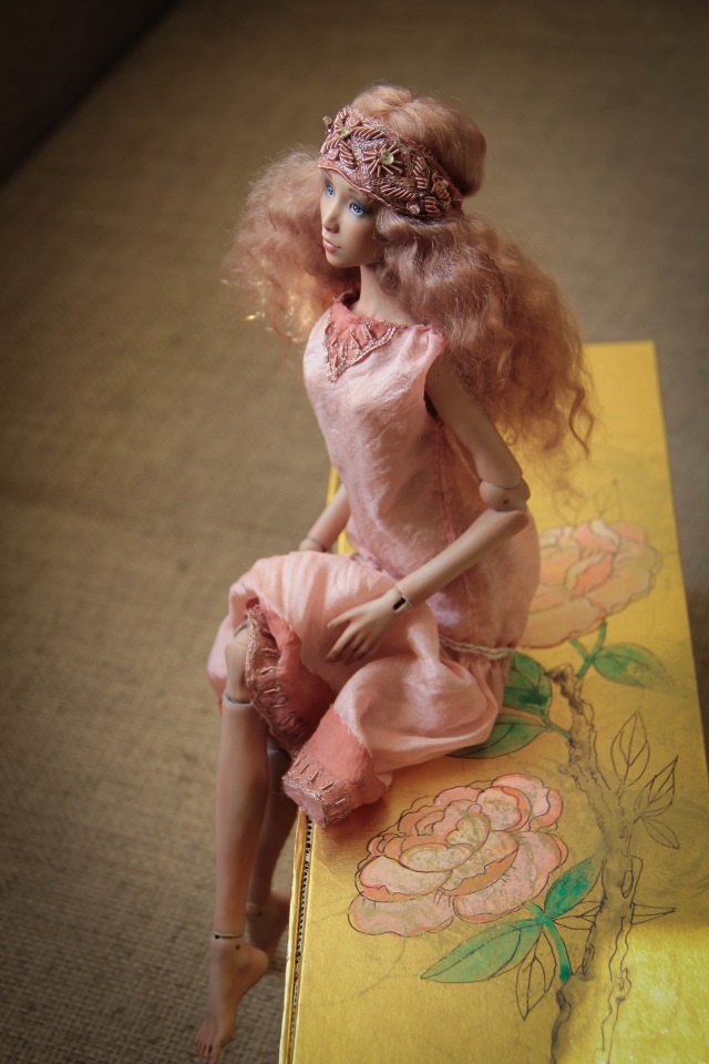 Новый парик для Роуз — Авторские шарнирные куклы своими руками: лепка (фото 2)