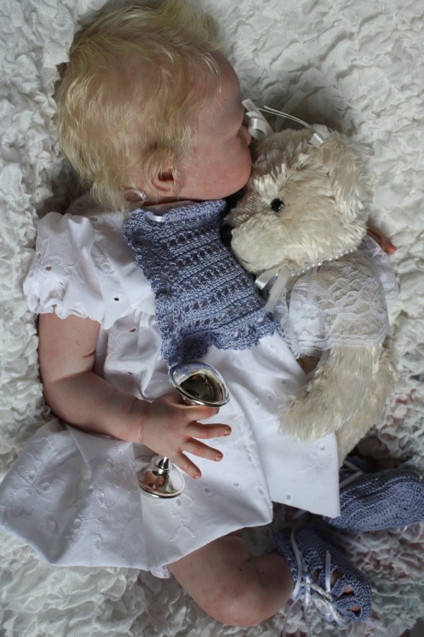 Куклы Реборн. Малышка в голубом (фото 4)