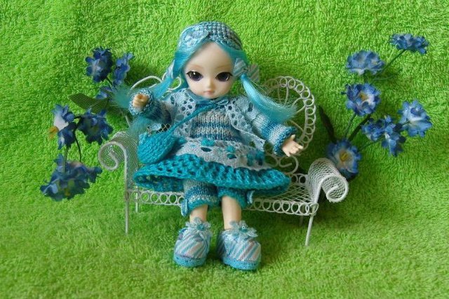 Новые образы кукляшек Ai (образ "Голубая роза)