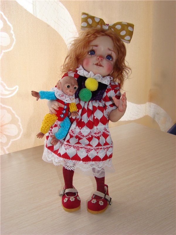 Арлекина. Авторская кукла Кондрашовой Ирины (фото 4)