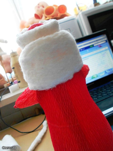 Реставрация антикварной новогодней игрушки из ваты. Снегурочка и Дед Мороз. +БОНУС, папье маше из ваты