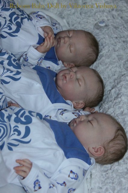Тройняшки Джошики... Куколки реборн Виктории Вишни