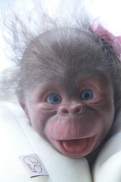 Манюня - обезьянка реборн Элины Кудрявцевой