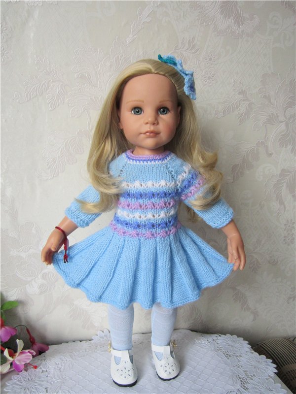 ... И заколка с незабудками для куклы своими руками (фото 6)