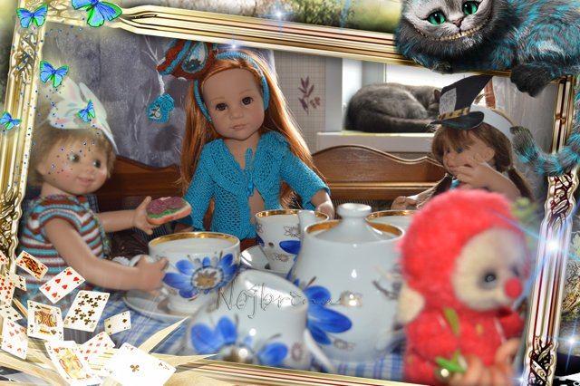 Глава, в которой пьют чай как ненормальные. Кукла Gotz Ханна с собачкой 2013