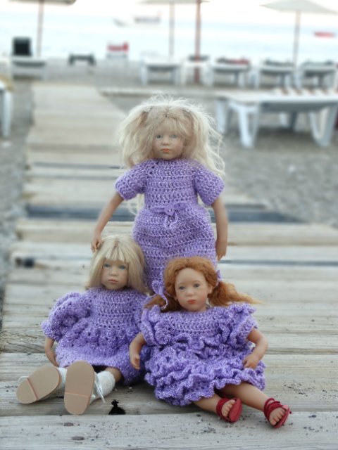 В сиреневых тонах — Одежда и обувь для кукол своими руками: фото (фото 2)