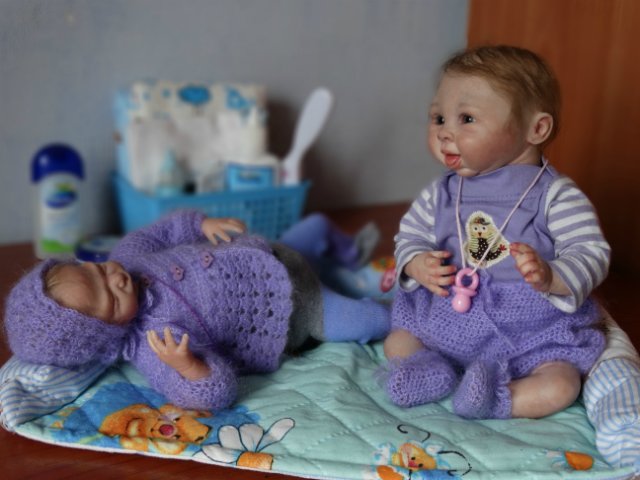 Кукла реборн Капочка приехала