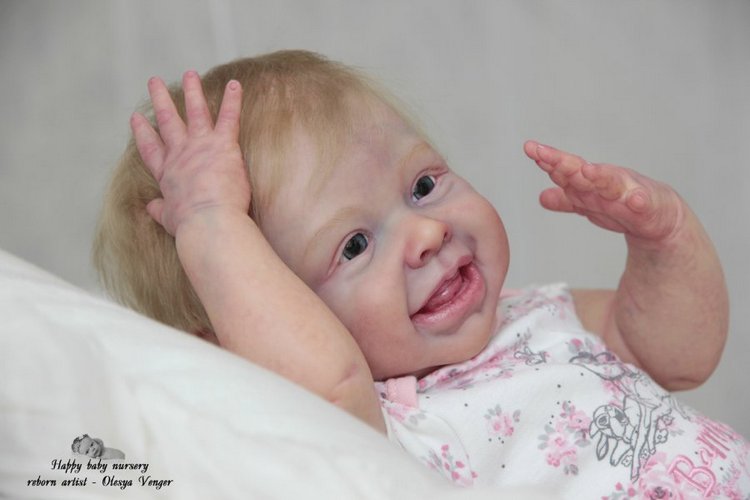 Мой солнечный лучик, моя радуга, мое счастье, моя Милена, Миленочка, Милеша. Кукла реборн Олеси Венгер