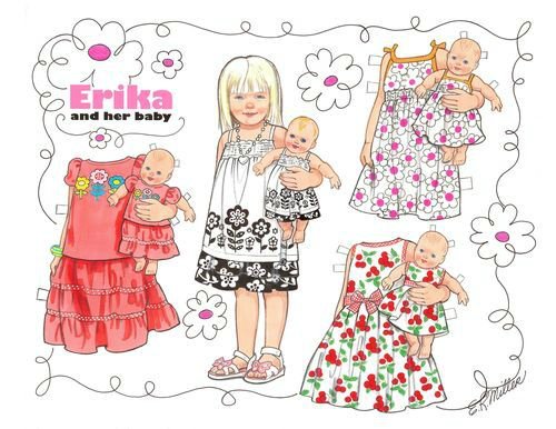 Мои любимые бумажные куклы для вырезания