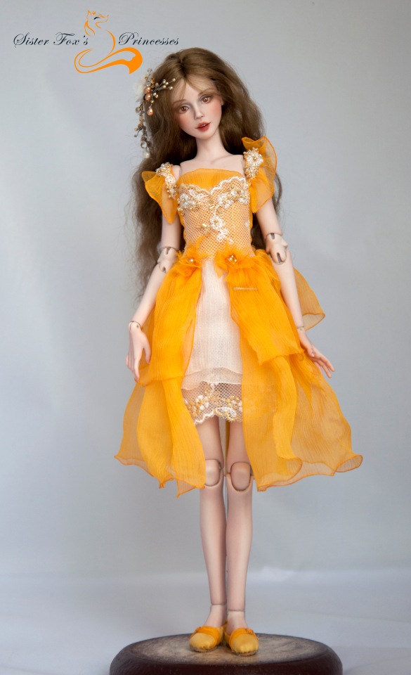 Лили. Фарфоровая шарнирная кукла от Sisterfox