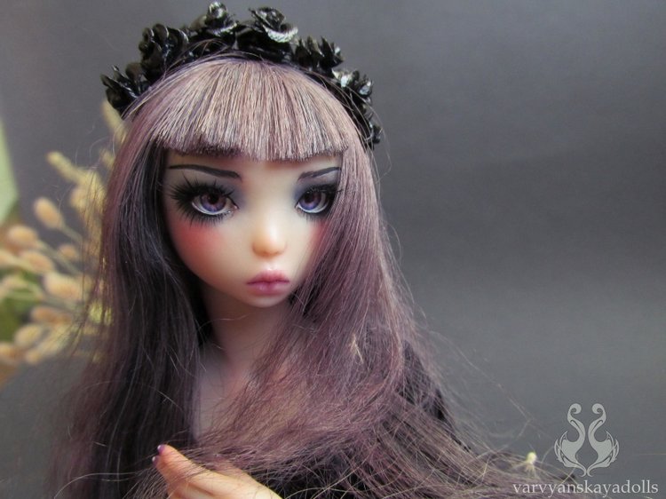 Готическая шарнирная кукла по имени Лаванда (фото 10)