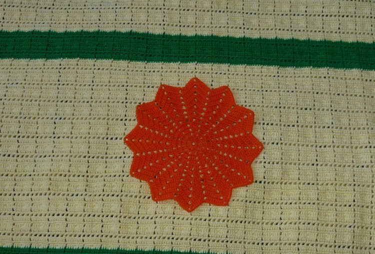 Абажуры из вязаных салфеток