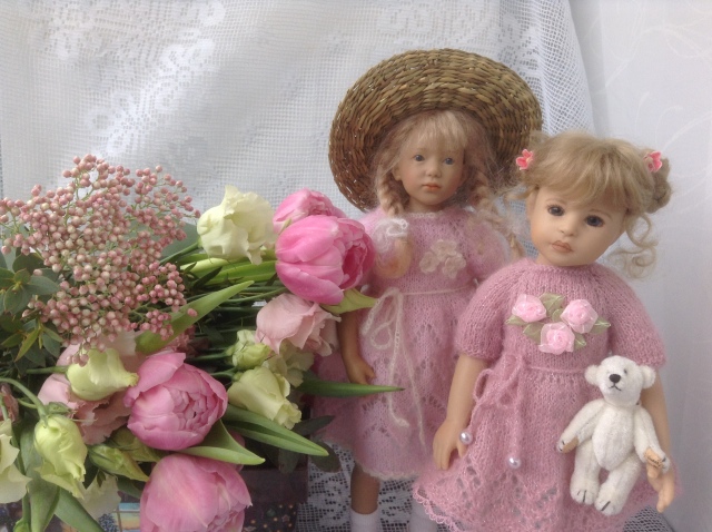Поздравление с Весной! Или девочки в розовом. Куклы от H. Plusczok и A. Himstedt (фото 9)