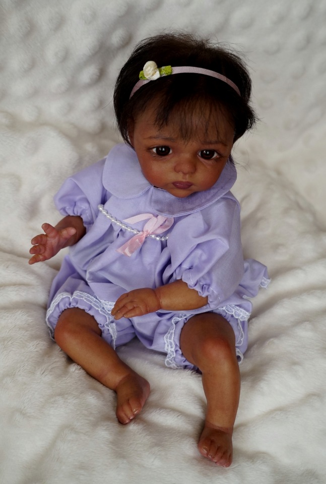 Малютка мулаточка. Кукла реборн Наталии Коноваловой