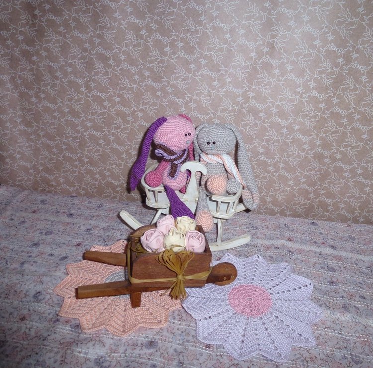 Мои новые вязаные зайчики: Роза и Тимофей II (фото 4)